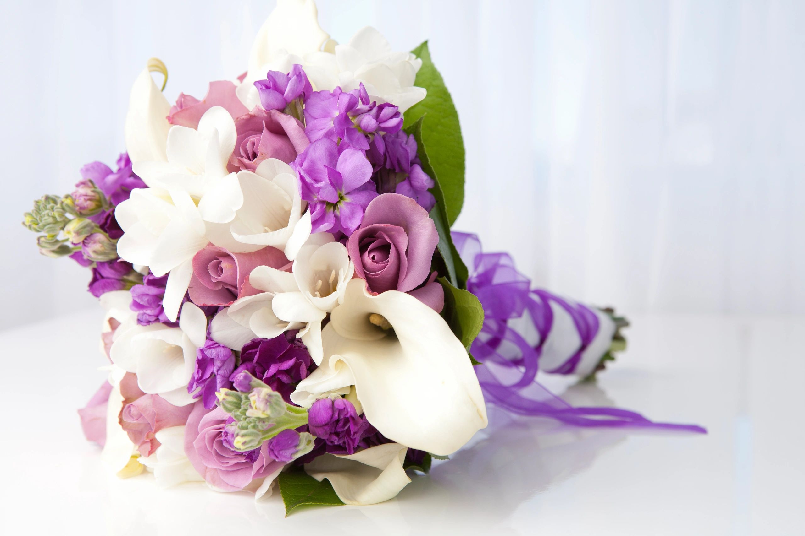 Bridal bouquet detail