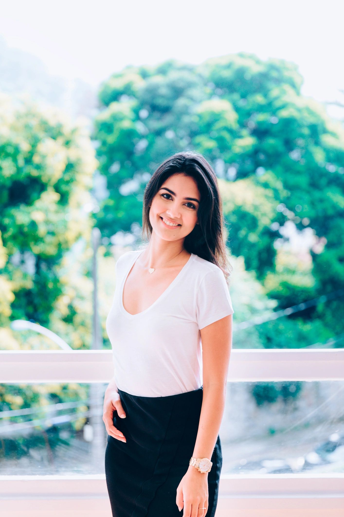 Editorial lifestyle portrait with soft natural light